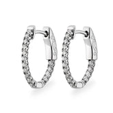 Essential Diamond Hoop Earrings (0.50ct) - Dracakis Jewellers